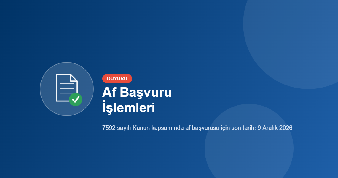 Af Başvuru İşlemleri