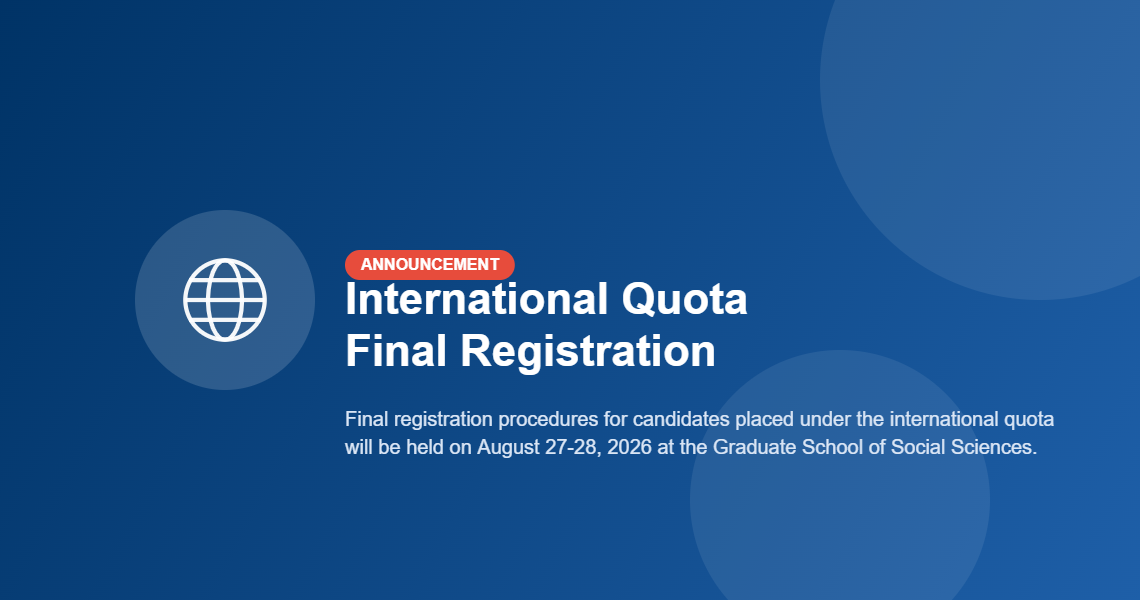 International Quota Final Registration Procedures